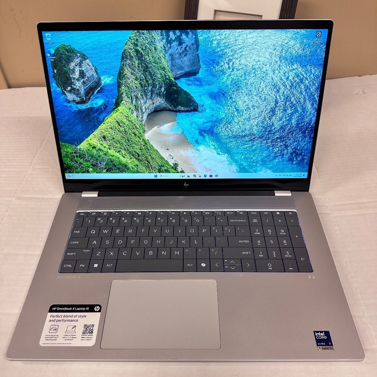 HP OmniBook X 17 Laptop, 17″ Touchscreen, Ultra 7 256V, 16GB, 1TB SSD *Pls READ*