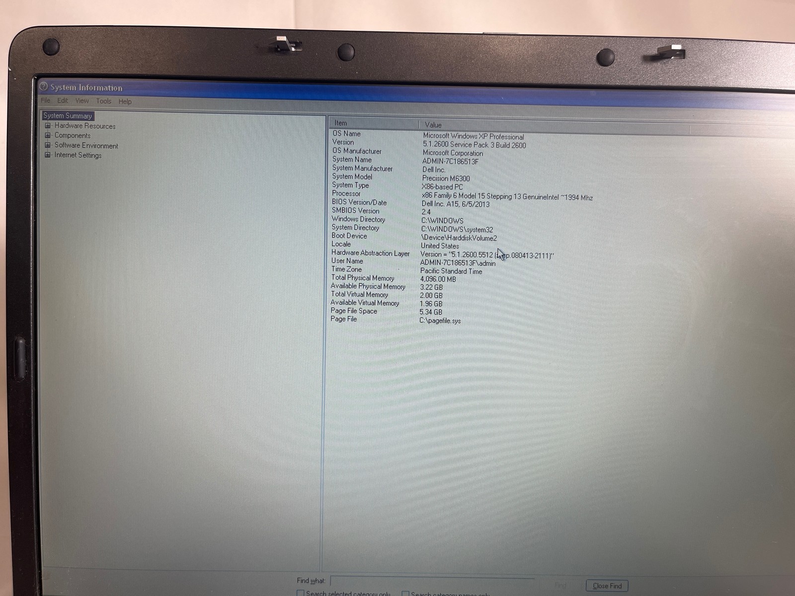 Dell Precision M6300 Core 2 Duo T7250 2GHz 3.5GB 465GB HDD Quadro FX 1600M