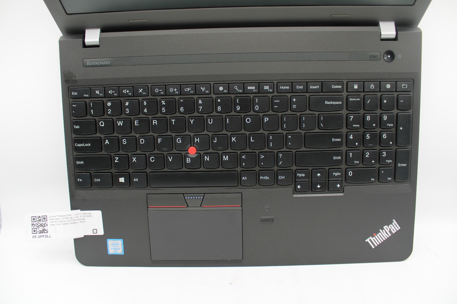 Lenovo ThinkPad E540 _ i3-6100U @ 2.3 _ 4GB RAM _ No SSD / OS / Battery