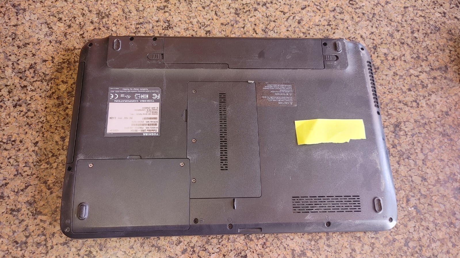 Used Lot of 4 – Assorted Toshiba Satellite’s – L505, L655, L755D, A215 – No HDD