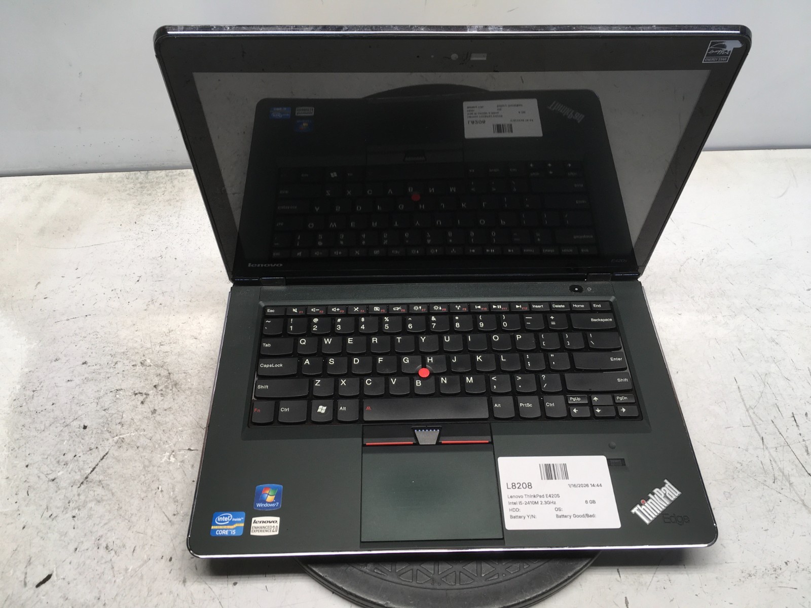 Lenovo ThinkPad E420S Intel i5-2410M 2.3GHz 6 GB NO HDD