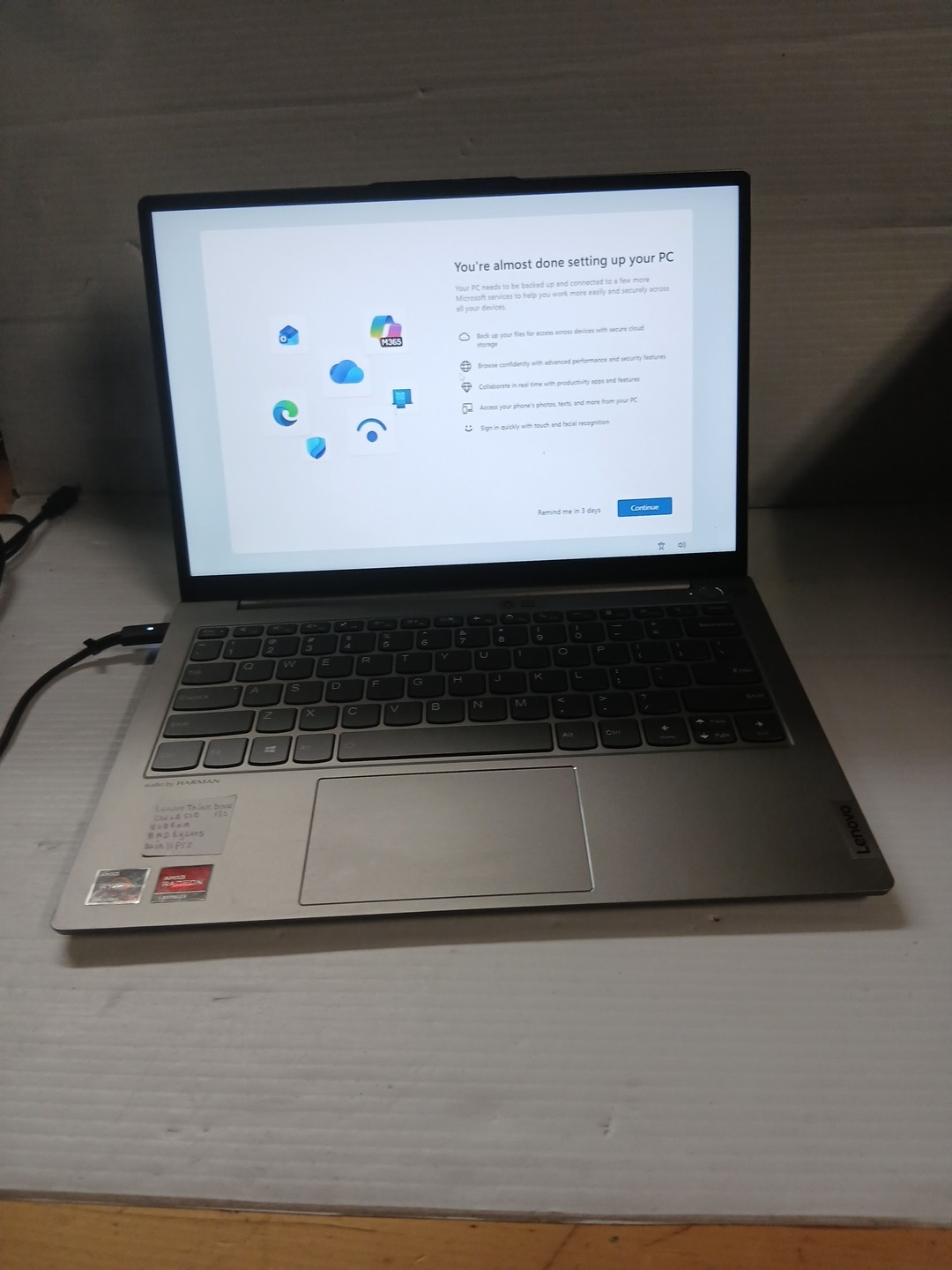 Lenovo Thinkbook 15 G4 ABA Touch Ryzen 5 5625U 2.30GHz 8GB RAM 256GB SSD W11P