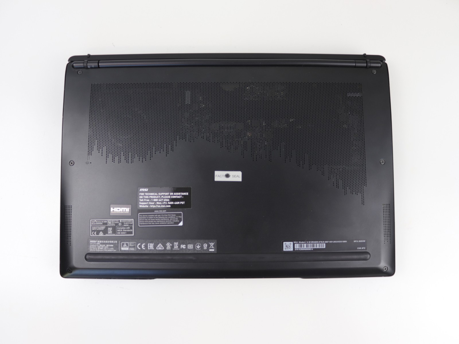MSI Modern 14 FHD Laptop Intel Core i7-10510U 8GB DDR4 512GB SSD NVIDIA MX330