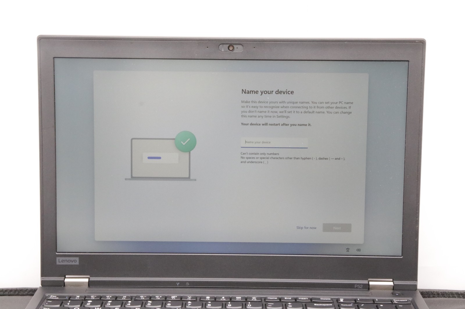 Lenovo ThinkPad P52 – i7-8850H – 16GB, 512GB, Windows 11 +Adapter