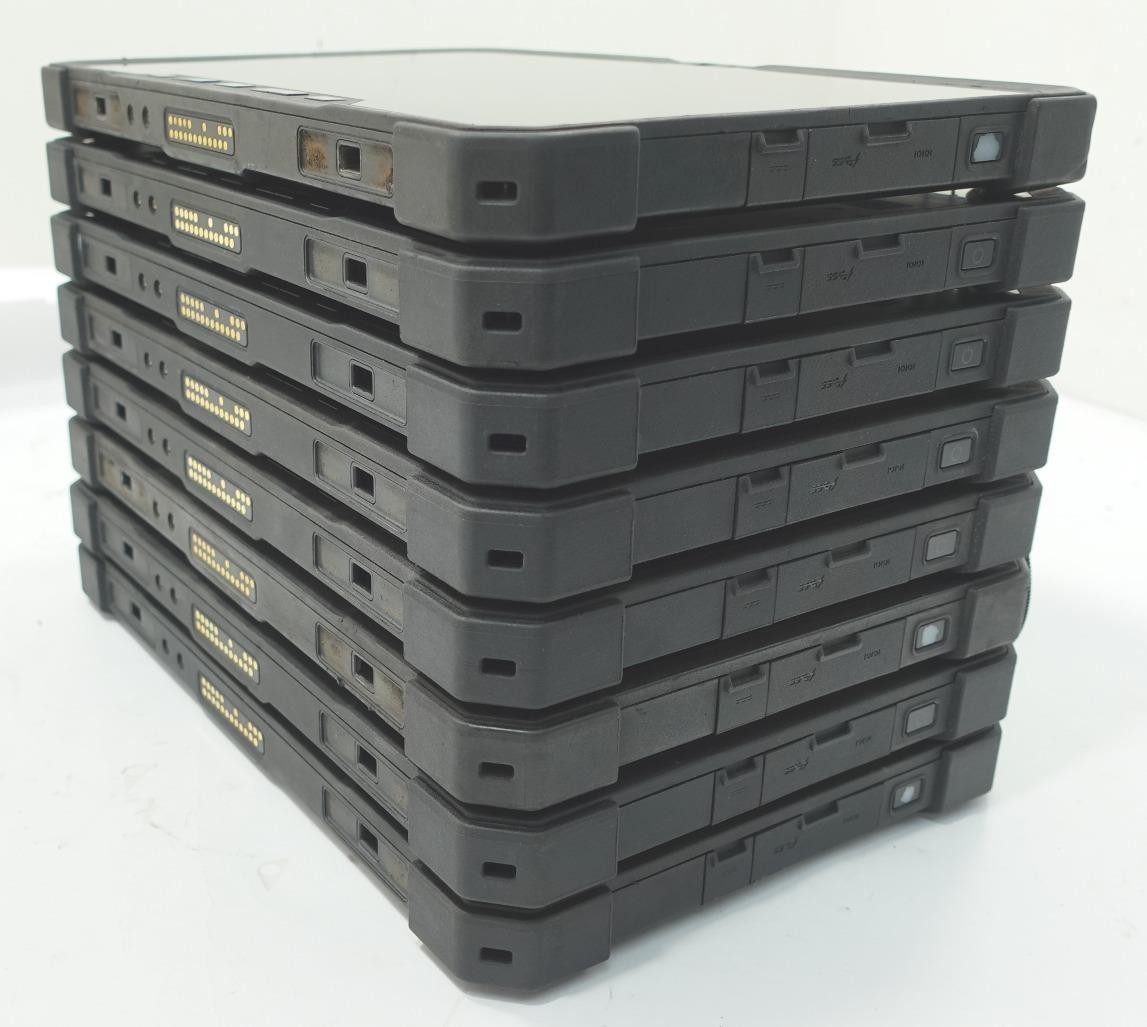 Lot 8 Dell Latitude 12 Rugged Tablet 7202 11.6″ Core M-5Y71 1.20GHz 8GB No SSD