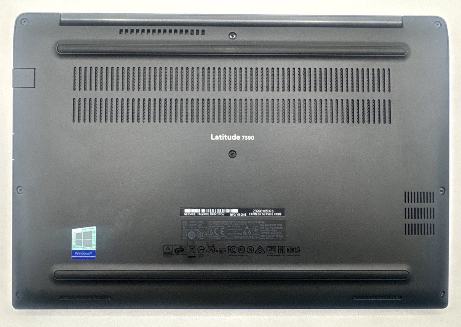 Dell Latitude 7390 12.5” 256GB SSD i5-7300U 2.6GHz 16GB RAM – NO POWER