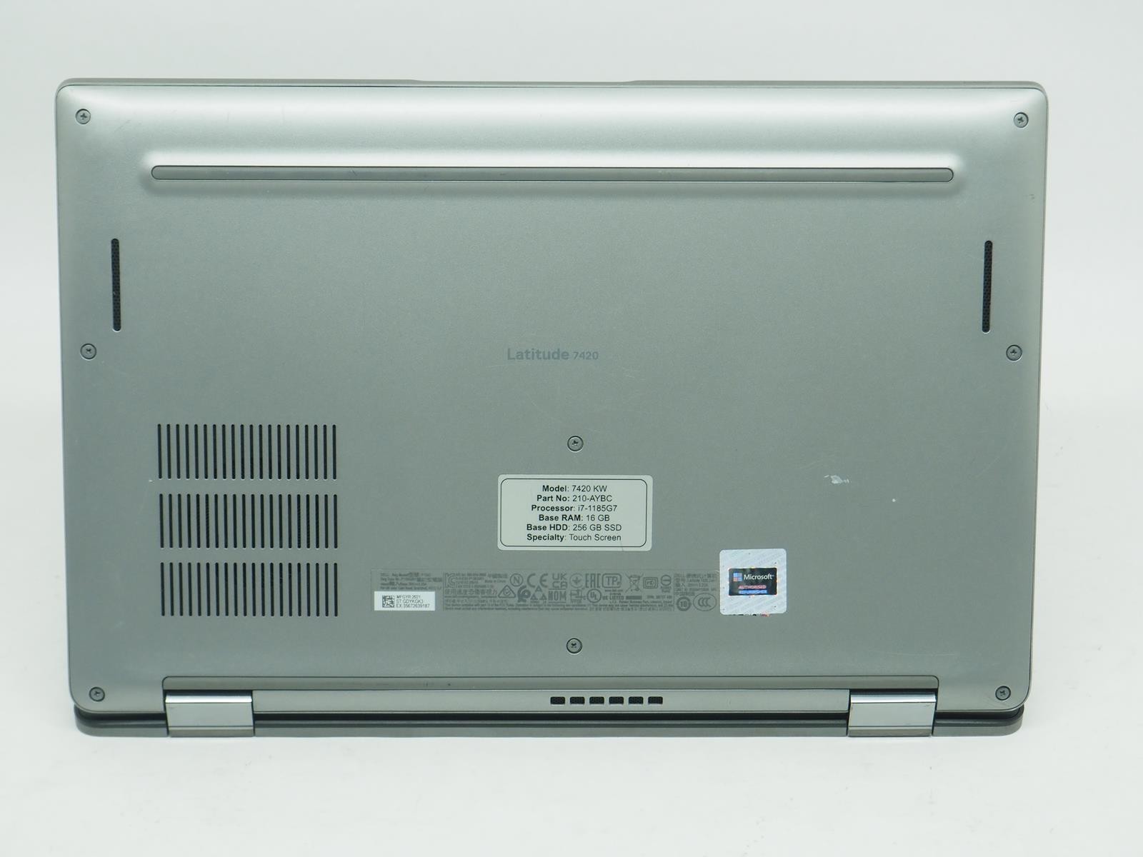 DELL LATITUDE 7420 14″ Intel i7-1185G7 3.00GHz 16GB RAM 256GB No Adapter Grade C