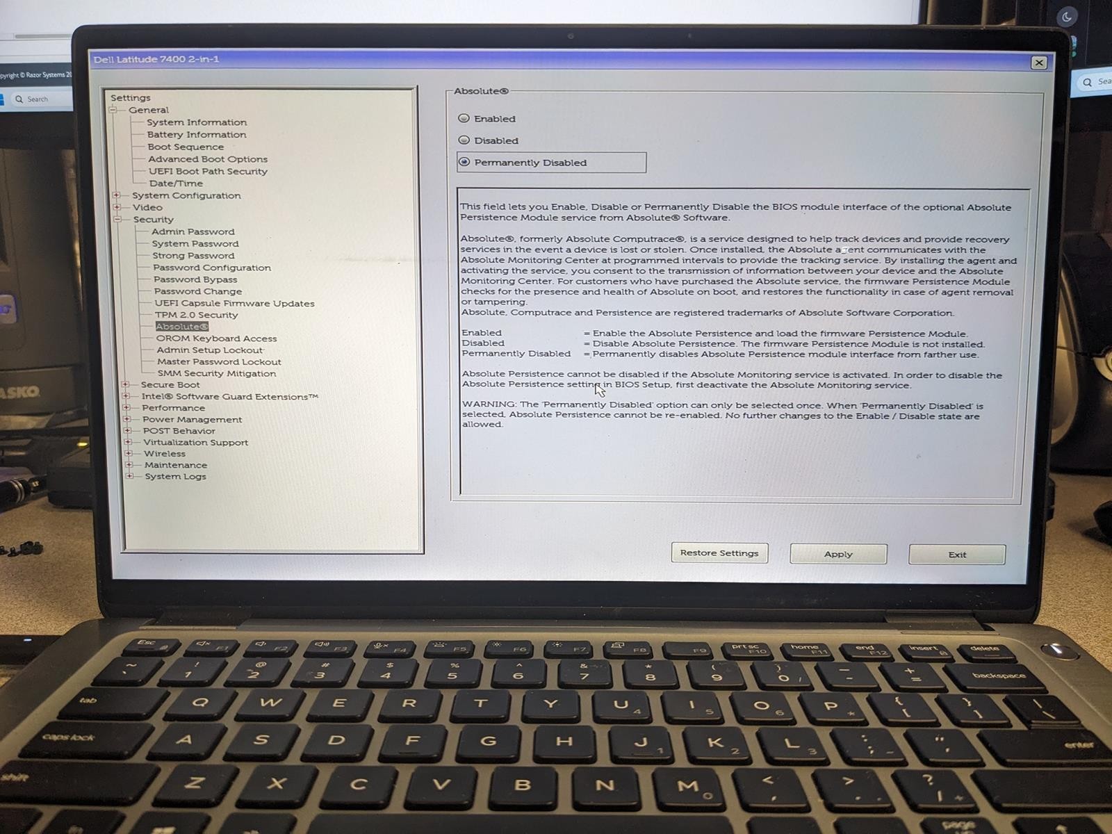DELL LATITUDE 7400 2-IN-1 i5-8365U @ 1.60GHz, 16GB RAM, NO HDD/OS