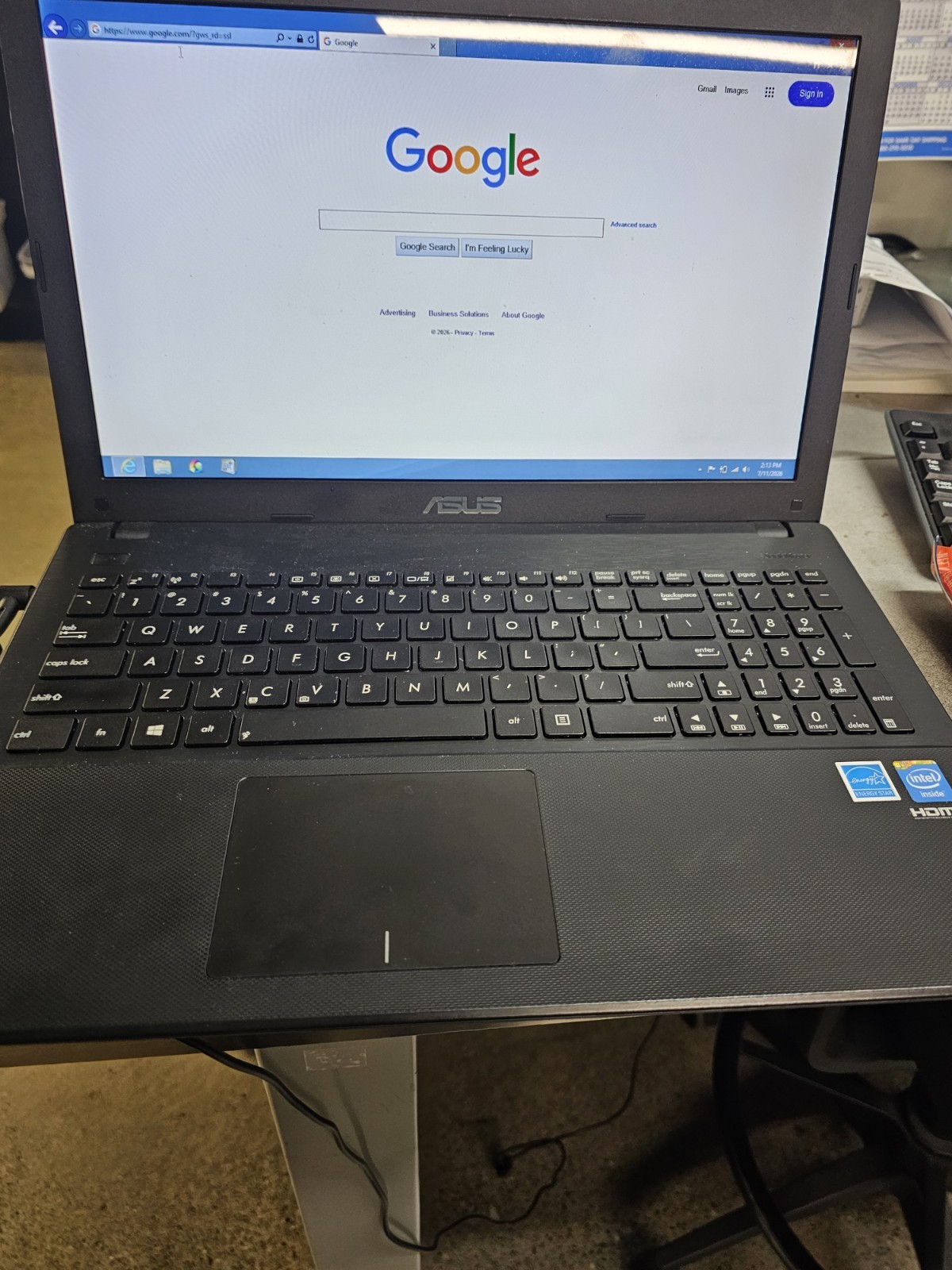 Asus X551C 15″ X551CA-HCL1201L Celeron 1007U 1.5GHz 4GB RAM 500GB HDD Windows 8