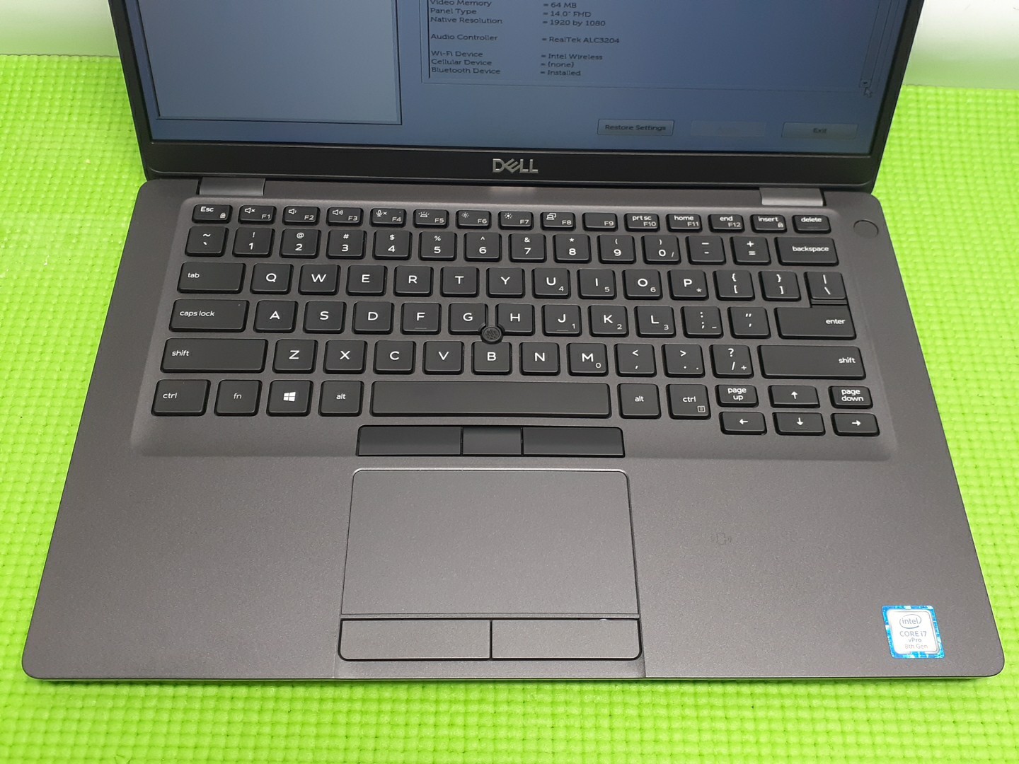 Dell Latitude *TOUCH* 5400 Core i7-8665U NO ssd+ 8gb No Os Excellent Batt+Ac ad