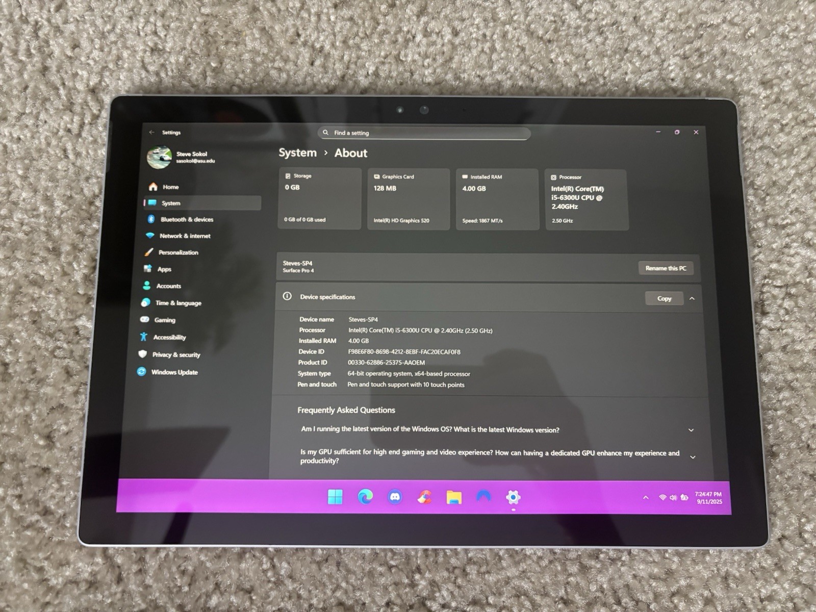 Microsoft Surface Pro 4 with Surface Dock + More!