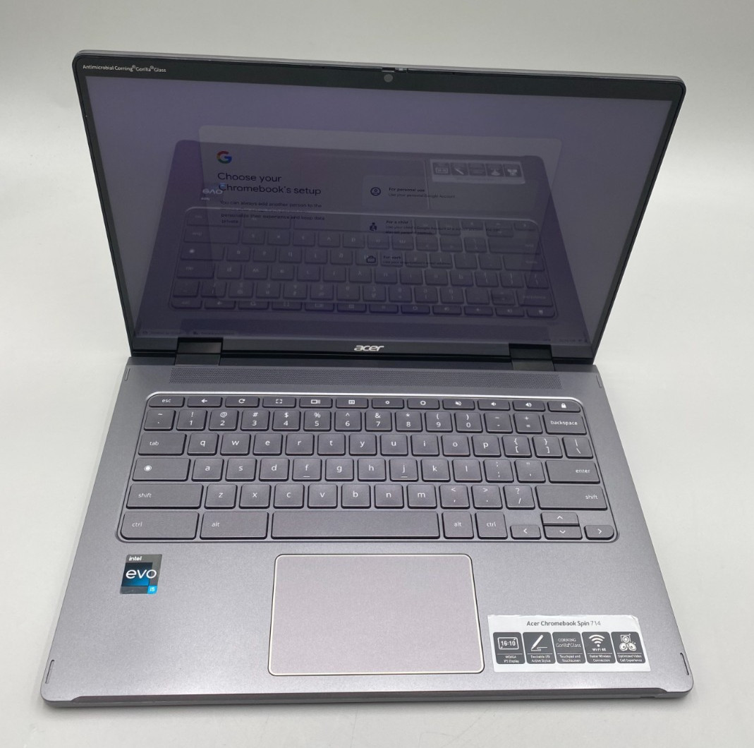 Acer Chromebook Spin 714 14″ i5-1235U 4.2GHz 256GB SSD 16GB DDR4 Gray Laptop C