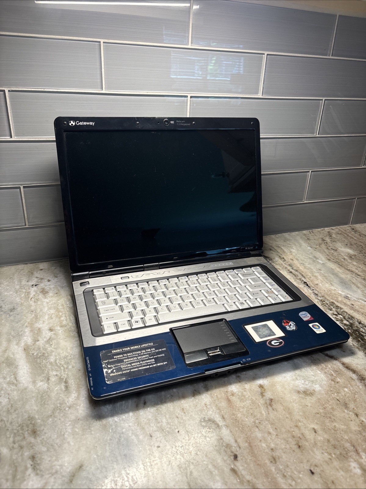 Gateway M-Series SA1 Laptop AMD Athlon 1g Ram 73g HDD Great For Vintage Gaming