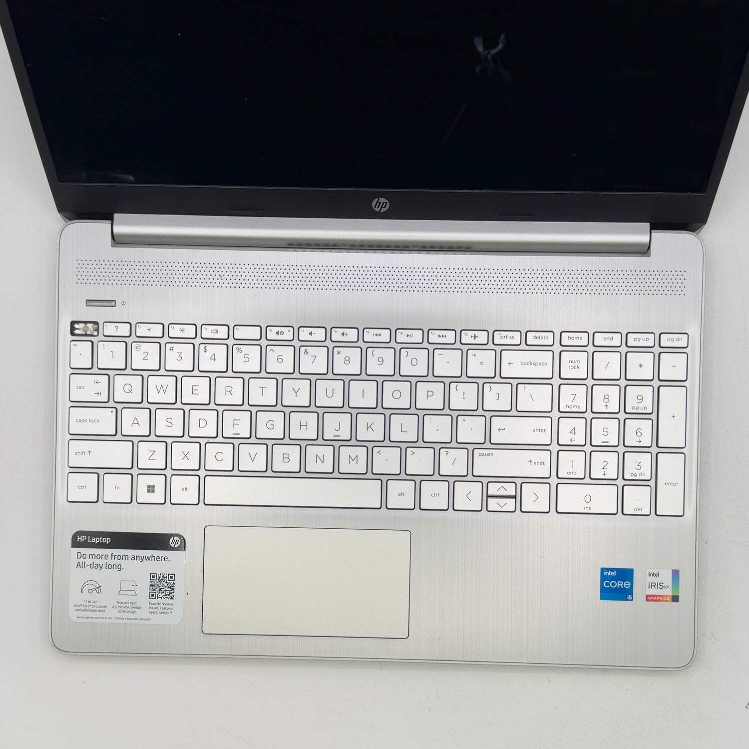 Broken HP Laptop 15-DY4013DX i5-1155G7 2.5GHz 12GB RAM 256GB SSD Missing Key