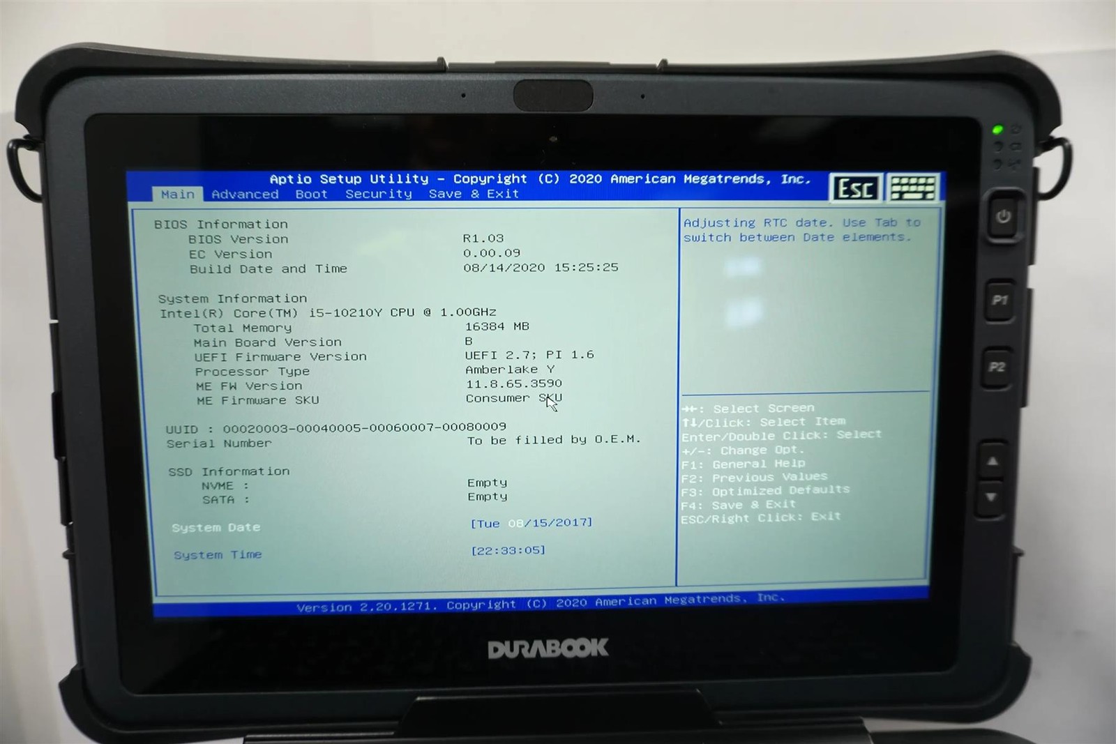 Lot of 10 DURABOOK U11i Rugged 11.6″ Core i5-10210Y 1.00GHz 16GB – No SSD