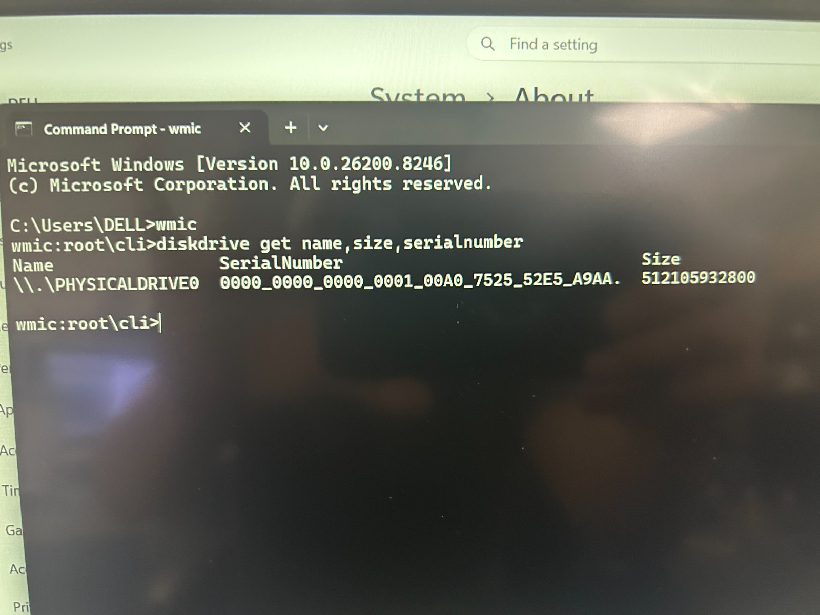 DELL 15 DC15255 G8MK9, AMD Ryzen 7 7730U, 2.00 GHz, 16 GB RAM, 512 GB NVMe SSD
