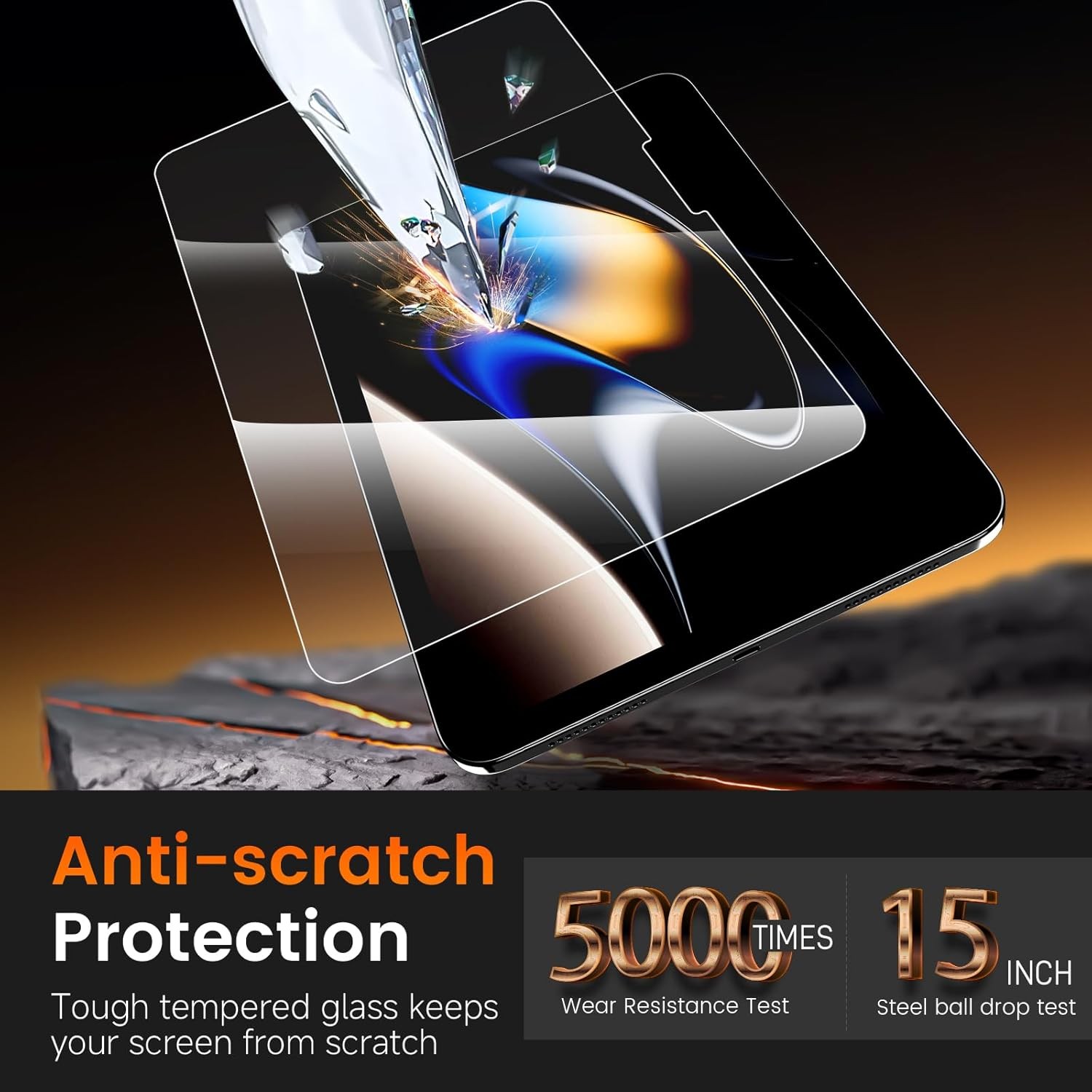 9H+ Tempered Glass Screen Protector for iPad 11th/10th Gen. (A16 2025/2022)