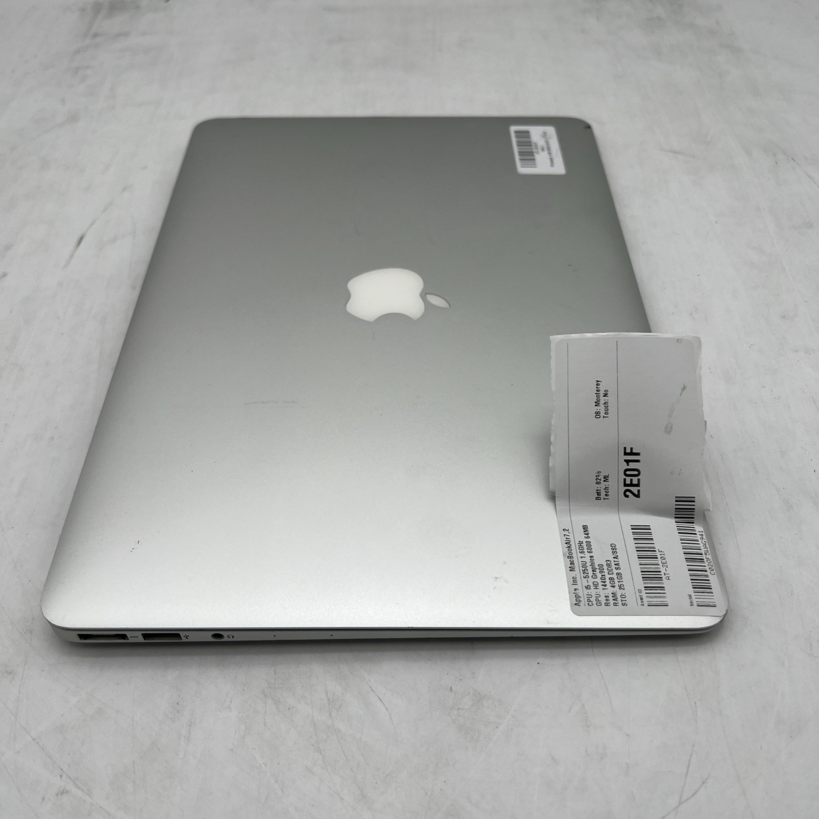 Apple MacBook Air A1466 E2015 i5 5250U 1.6GHz 4GB RAM 256GB SSD Monterey