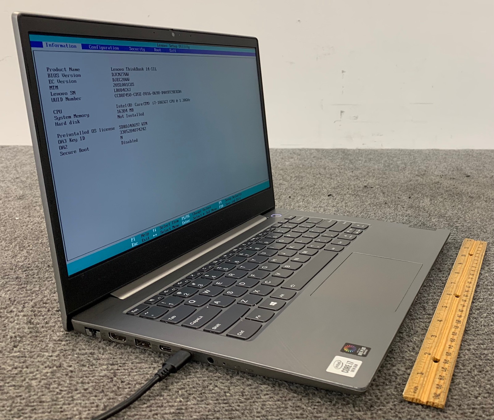 Lenovo ThinkBook 14-IIL 14″ Laptop i7-1065G7 16GB, No Storage, Remote Managed