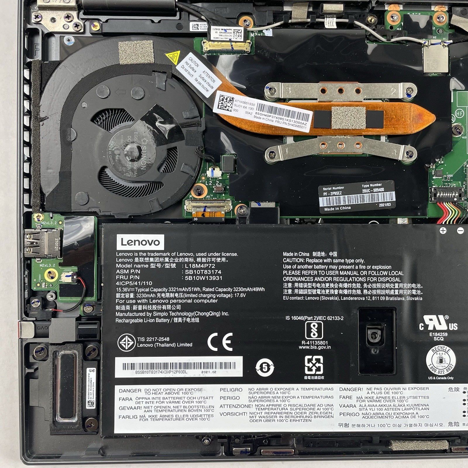 Lenovo ThinkPad X1 Yoga Gen5 14″ i5-10310U 1.70 GHz 8 GB RAM No SSD/OS/AC