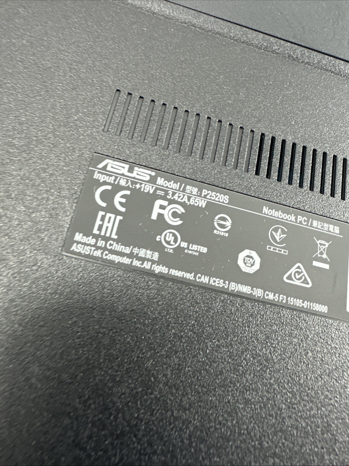 Asus Laptop P2520S laptop