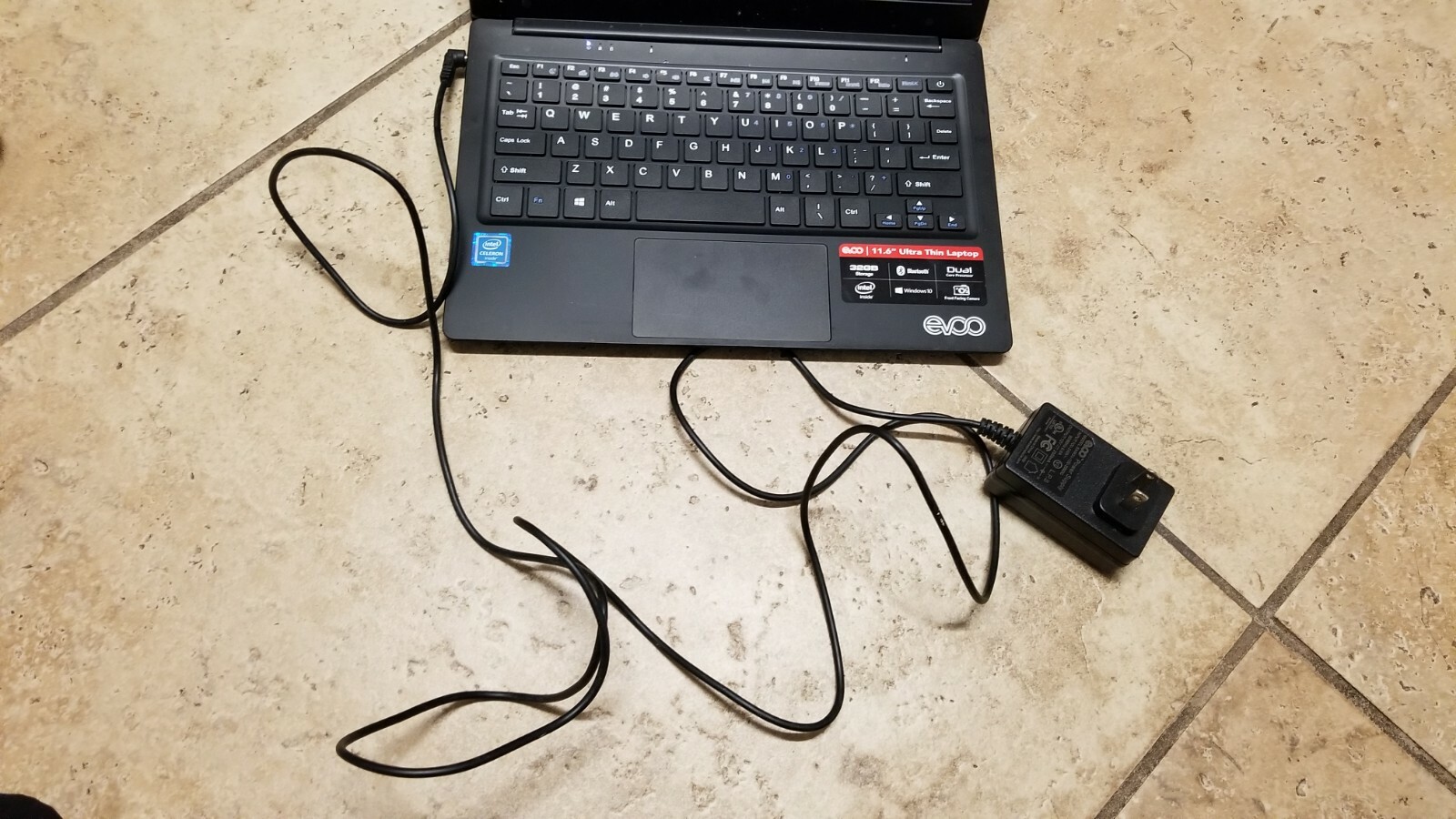 EVOO EV-C-116-1-BK Laptop 11.6″ HD Intel N3350 1.10GHz 32GB FOR PARTS