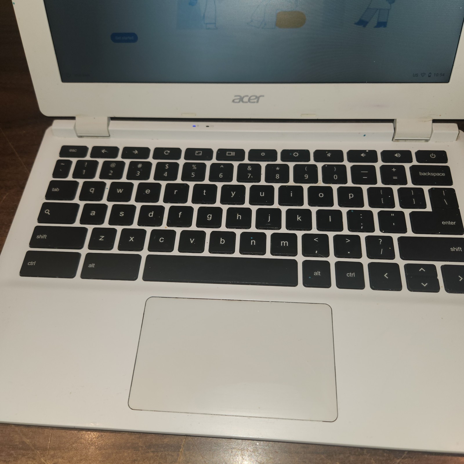 Acer Chromebooks CB3-111 White Power Supply included Factory Reset, Ready to Go
