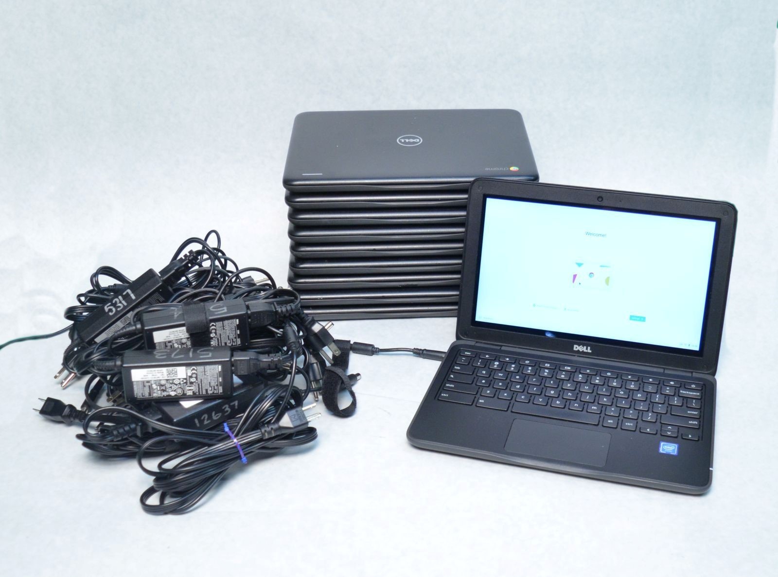 Lot of 10 Dell Chromebook 11 3180 11.6″ Celeron N3060 2.48GHz 4GB-RAM 16GB-SSD