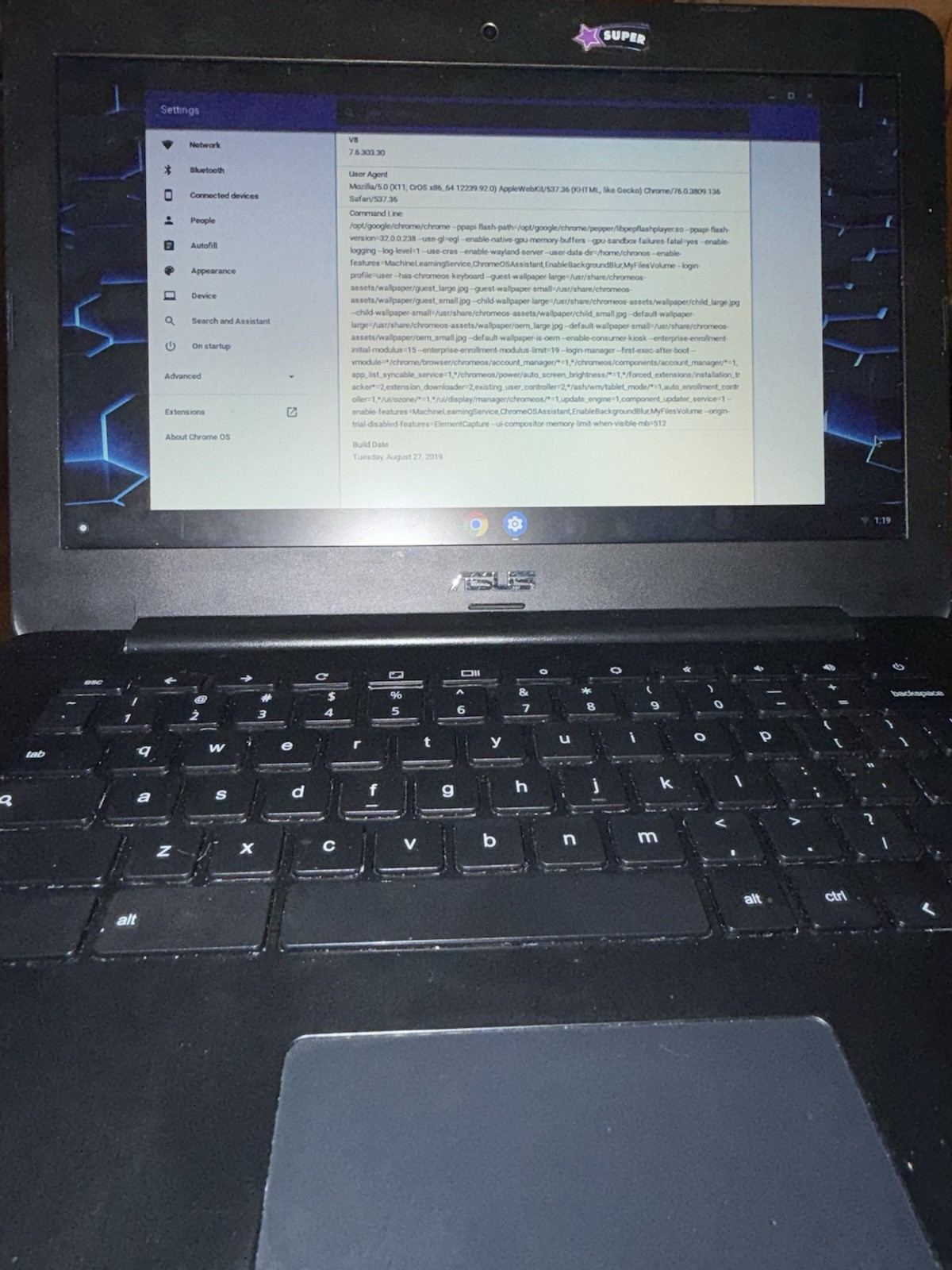 2019 Asus chromebook 10gb storage