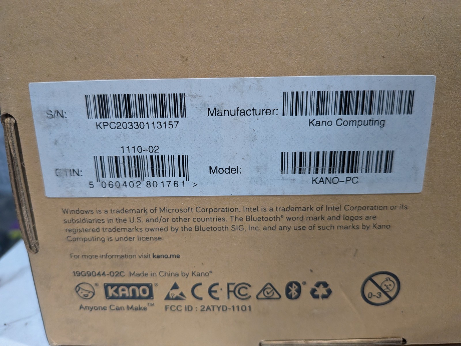 Kano PC Education Ed 11.6″ 64GB SSD Intel 1.10GHz 4GB RAM Touchs Notebook Win 10