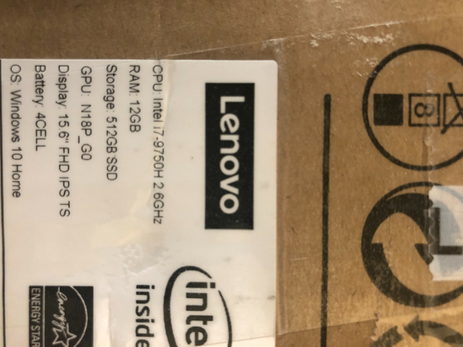 NEW SELD Lenovo YogaC94015,6 “FHD Touch i7-9750H 2,6GHz 12GB 512GB GTX 1650 W10H