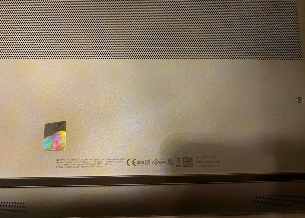HP ELITEBOOK 640 G11 INTEL CORE ULTRA 7 165U 16GB DDR5 512GB NO OS INSTALLED!!!