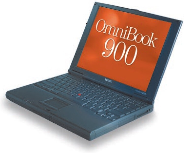 Vintage HP OmniBook 900 Slim Laptop 300MHz 8GB Notebook Computer Windows 98