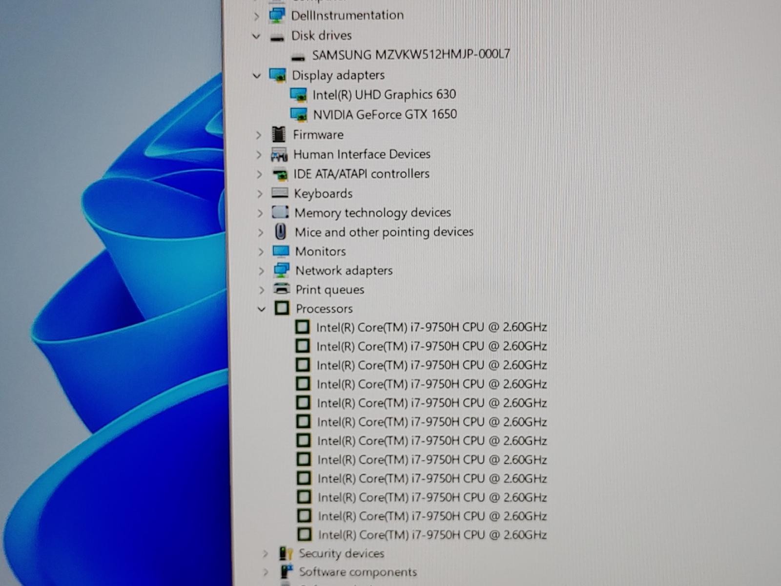 Dell XPS 15 7590 15.6″ i7-9750H 16GB 512GB M.2 SSD GTX 1650 Win11Pro **NO A/C**