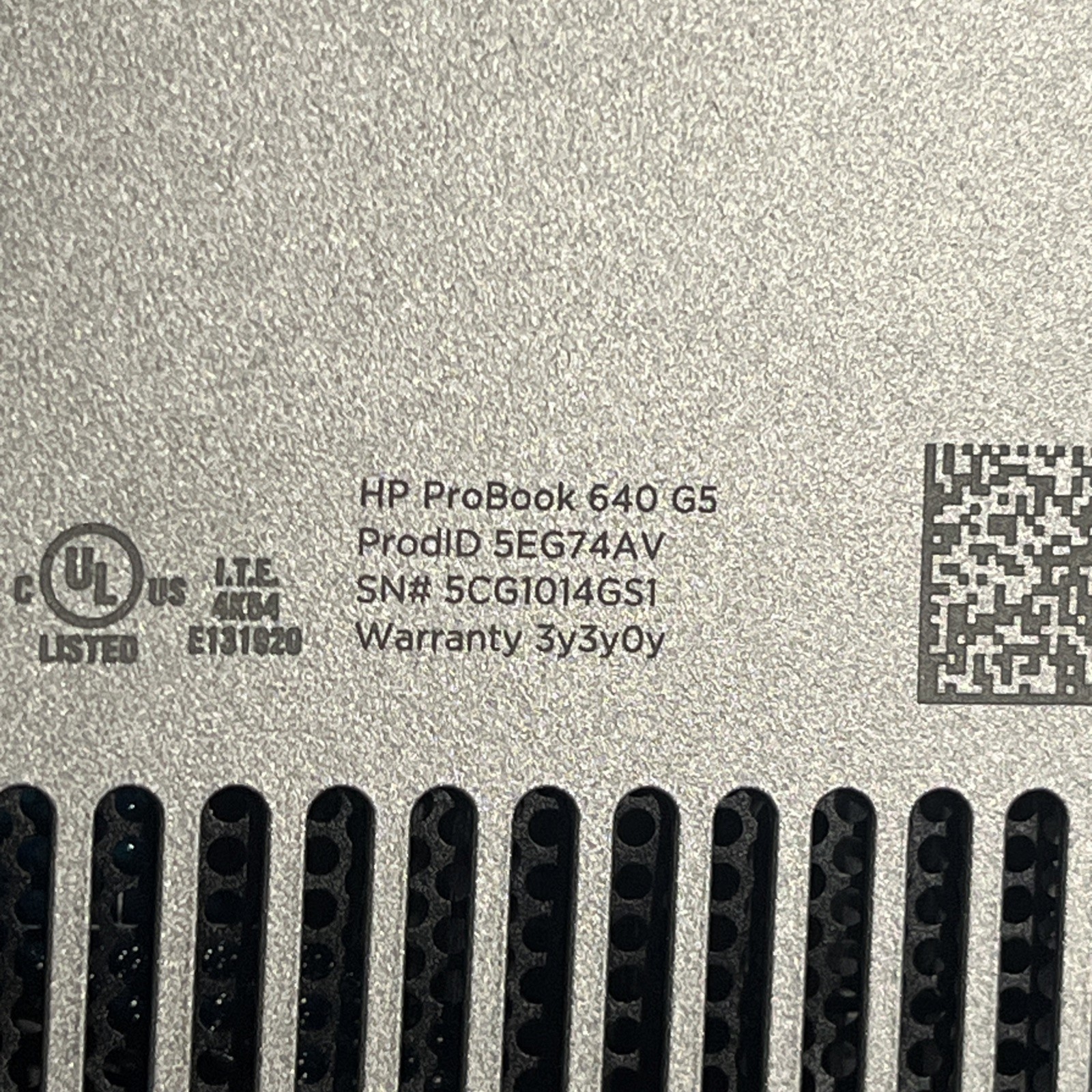 HP PROBOOK 640 G5 INTEL CORE I5-8365U 1.60GHZ 8GB RAM NO HD