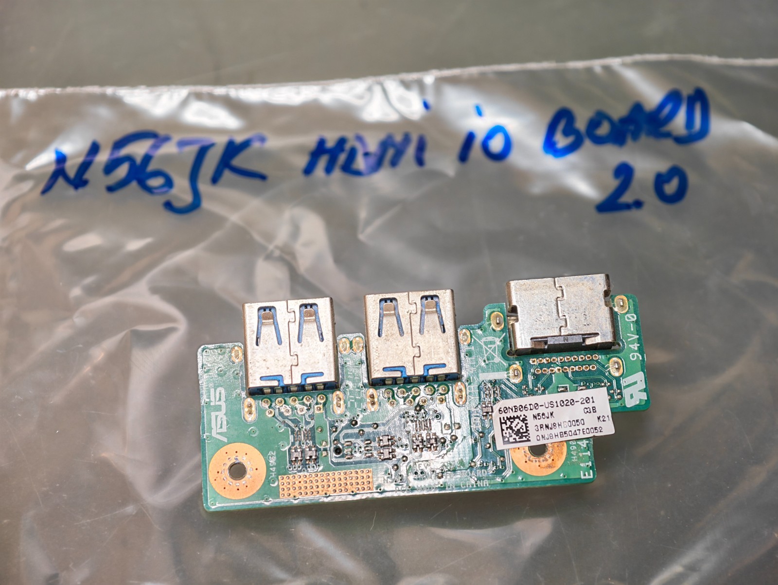 ASUS N56 G56 SOUND CARD 2 USB HDMI N56JK HDMI_IO_BOARD REV. 2.0 #