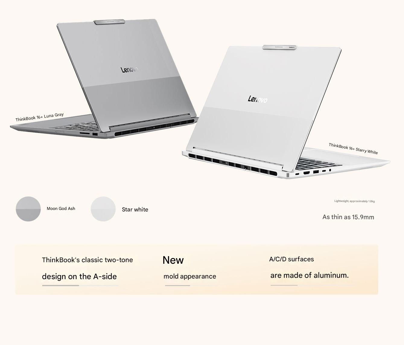 LENOVO ThinkBook 16+ 2026 AI Laptop Intel Cor Ultra X7-358H 16″ 3.2K Forcepad