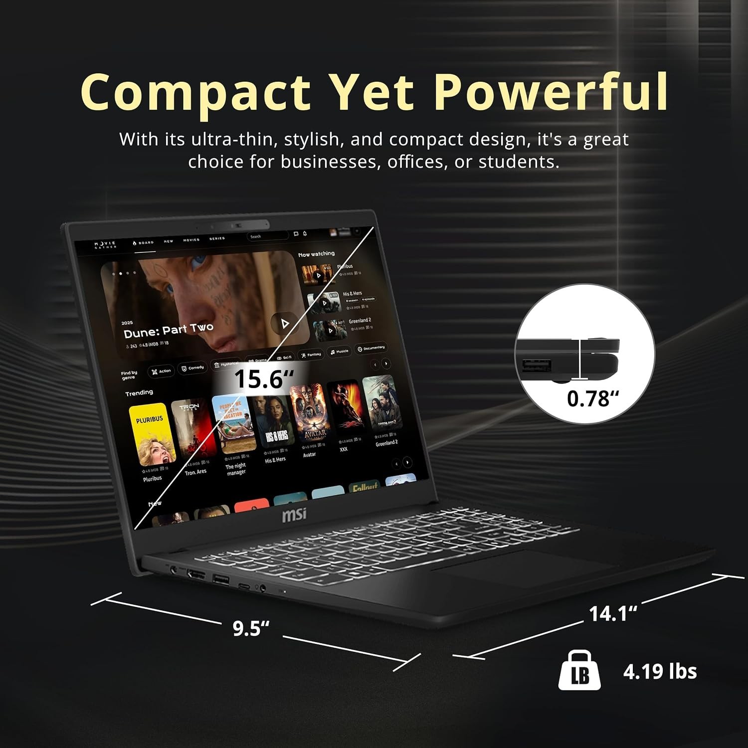 MSI Venture 16″ FHD IPS Touchscreen Laptop Intel Core Ultra 9 285H 64GB 2TB SSD