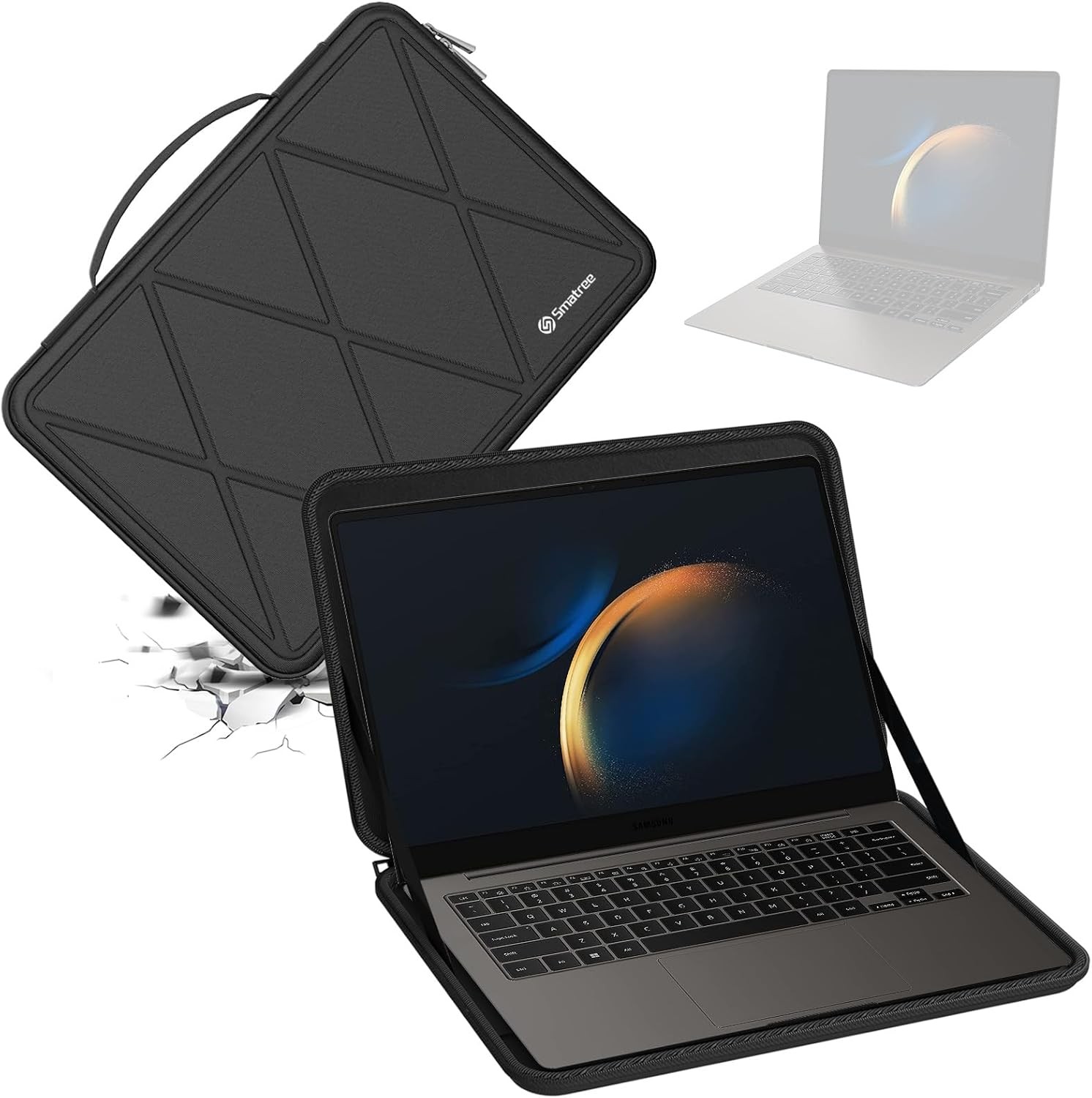 Hard EVA Protective Sleeve Case for 14 inch Samsung Galaxy Book5/4/3 Pro, Edge