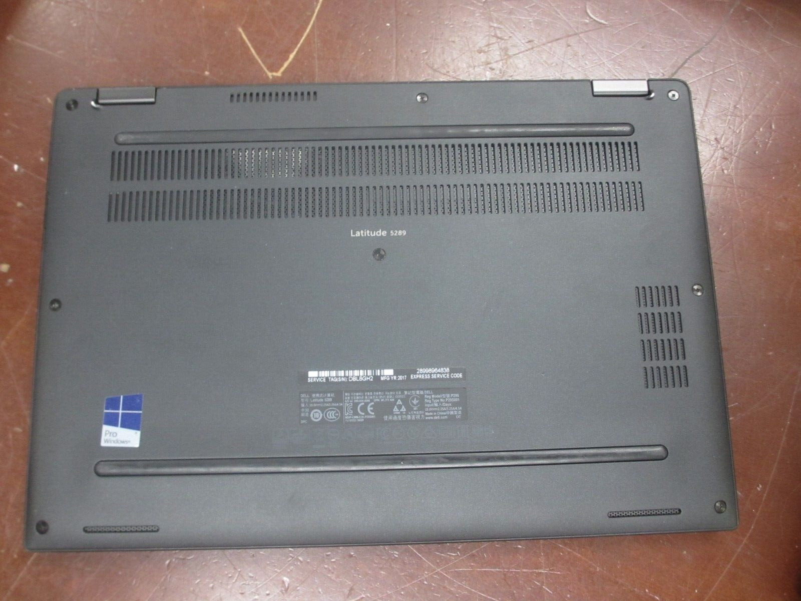 DELL LATITUDE 5289 i7 7600U 2.8 GHz 16GB 256 GB M2SSD Laptop + AC [NO BATTERY]