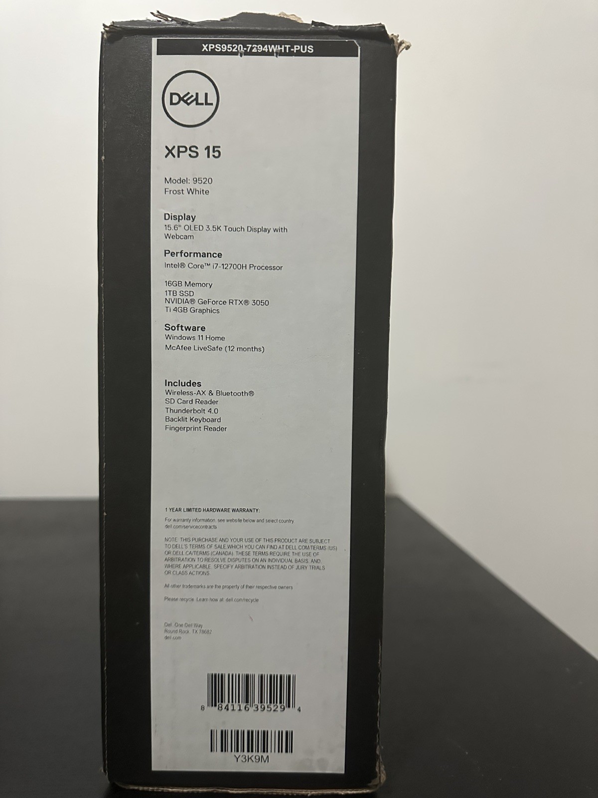 Dell XPS 15 9520 i7-12700h, 1TB SSD, OLED Touchscreen, 64 GB RAM