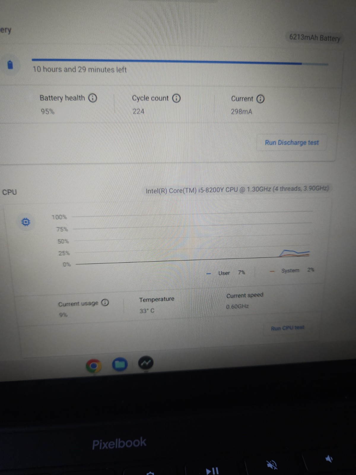 Google Pixelbook i5 16gb Ram 128gb SSD Drive 8200Y 13″…