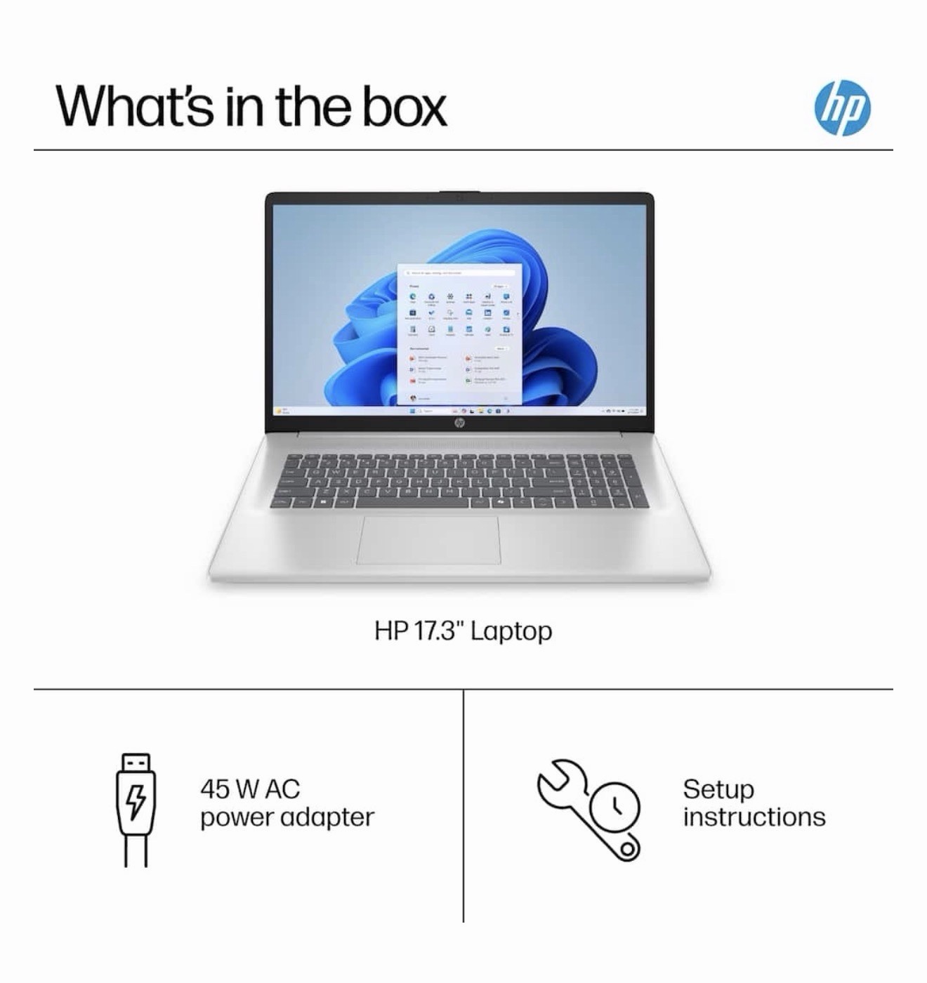 New HP 17.3 “ HD+ Laptop – Intel Core i3 N305 – 8 GB Memory – 256 SSD – Silver
