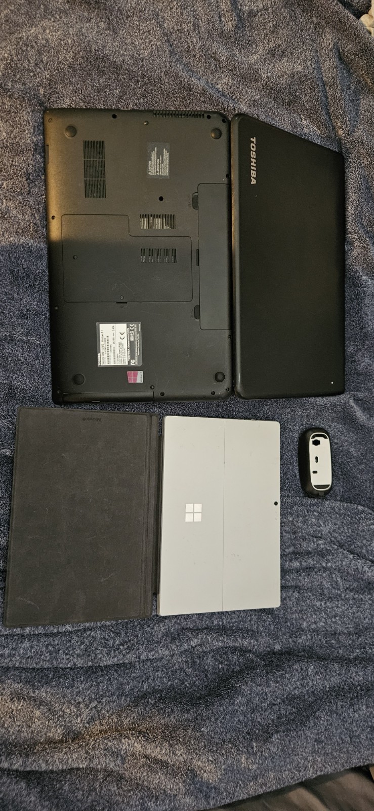 Toshiba Satellite C75D Laptop + Microsoft Surface 3 Tablet Keyboard Mouse Lot