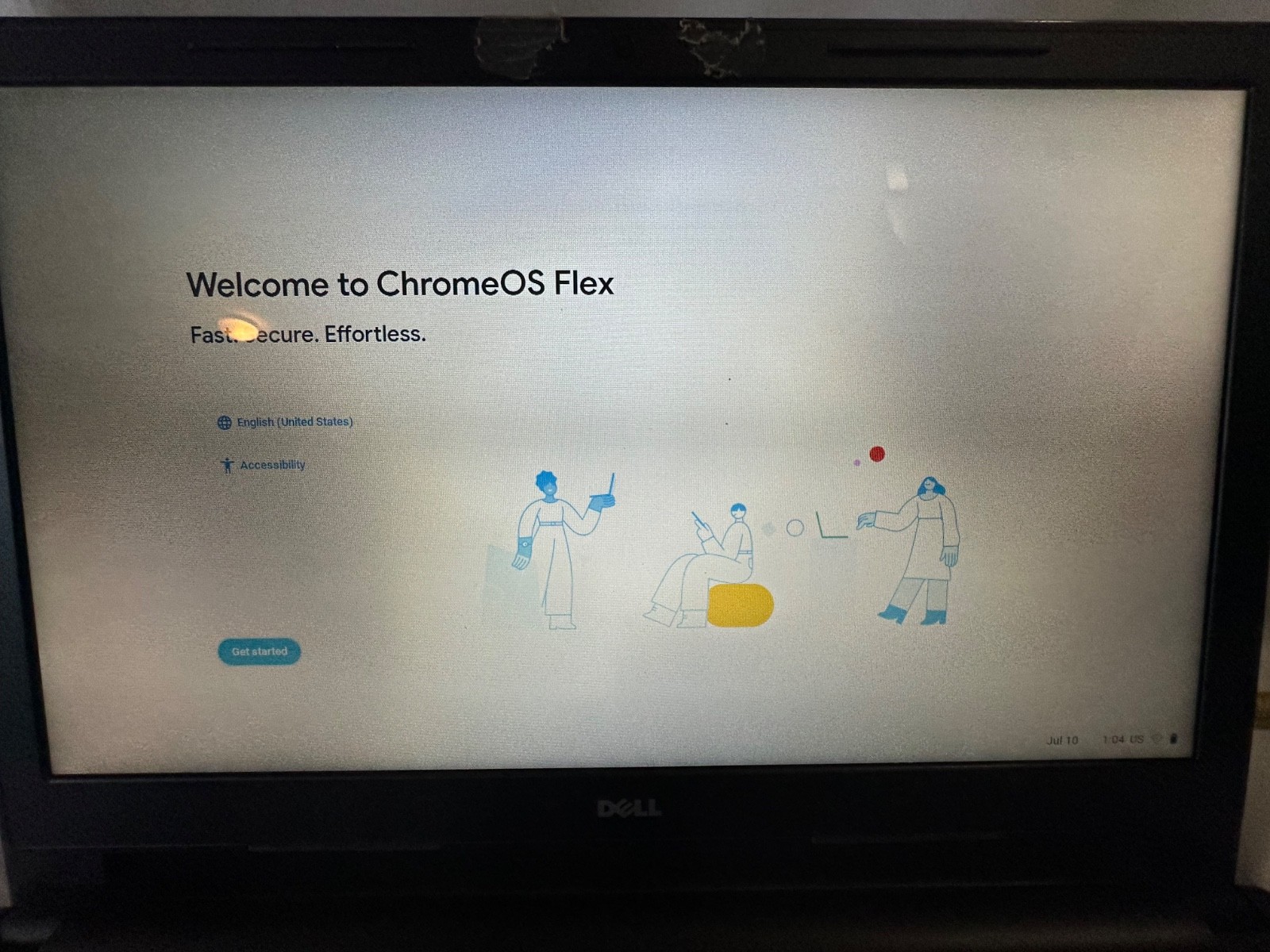 Dell Inspiron 15-3552 running Chrome OS Flex