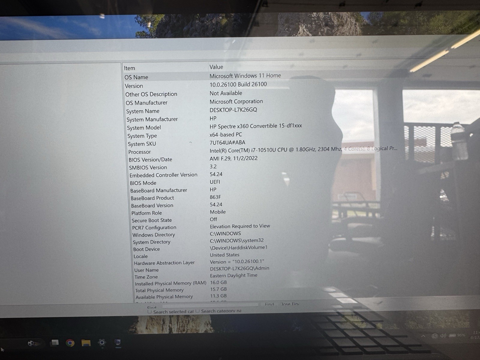 HP Spectre x360 15-df1xxx 15.6″ i7-10510U 16GB 477GB SSD MX250 W11 Black