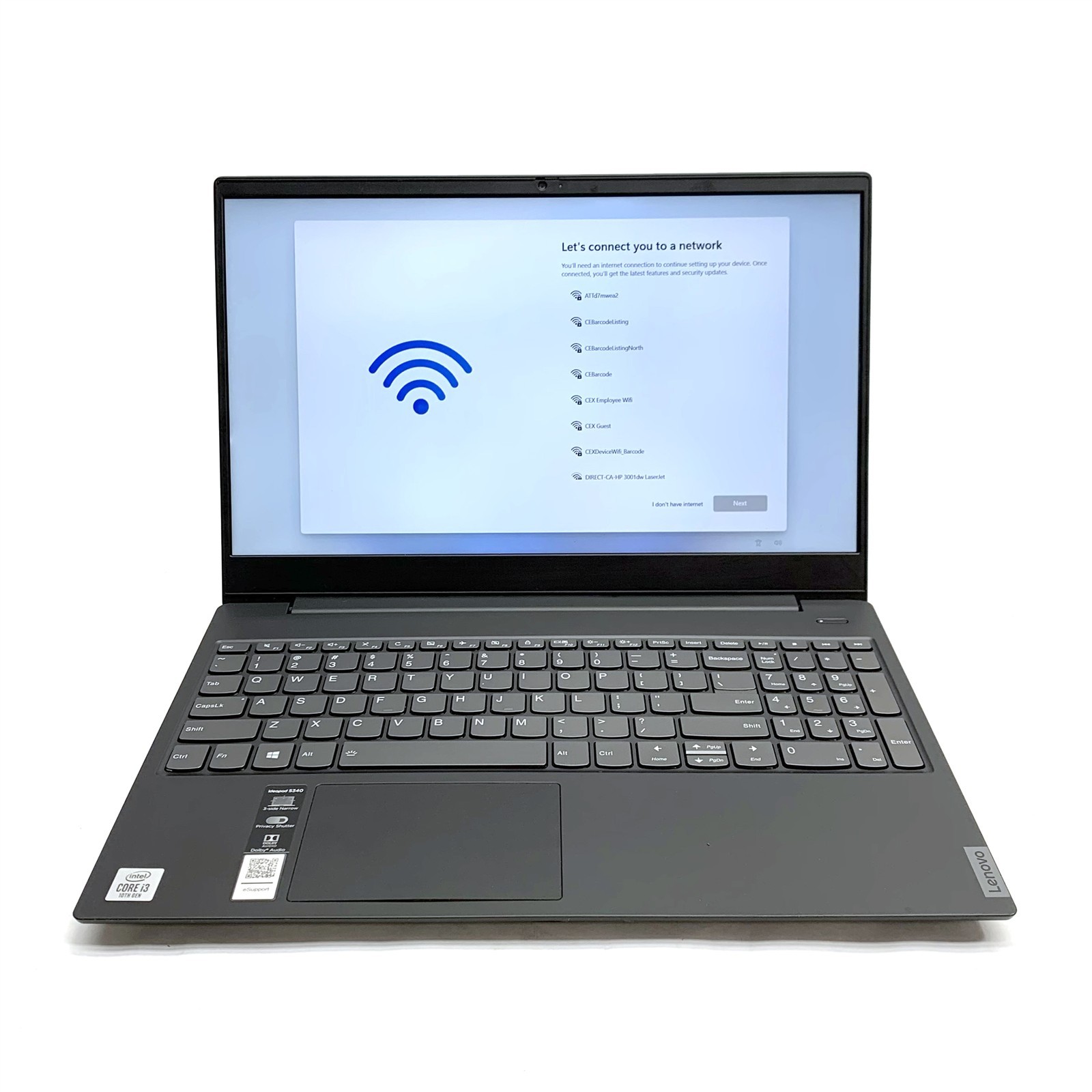 Lenovo Ideapad S340 15.5″ Touch FHD Intel i3-1005G1 1.20GHz 8GB 256GB NVMe Win11