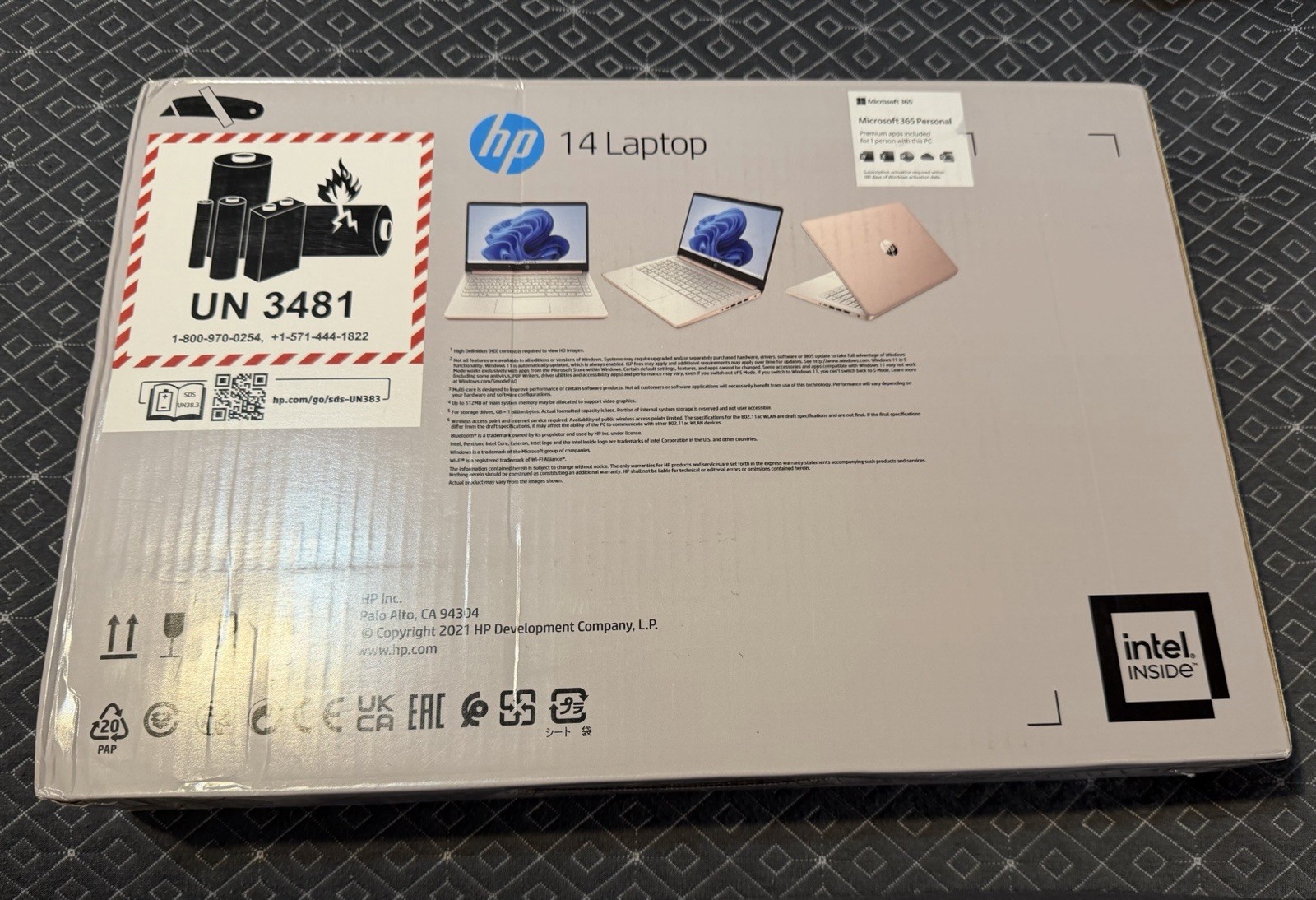 NEW HP 14” Pale Rose Gold Laptop via with FREE SHIPPING!!!!