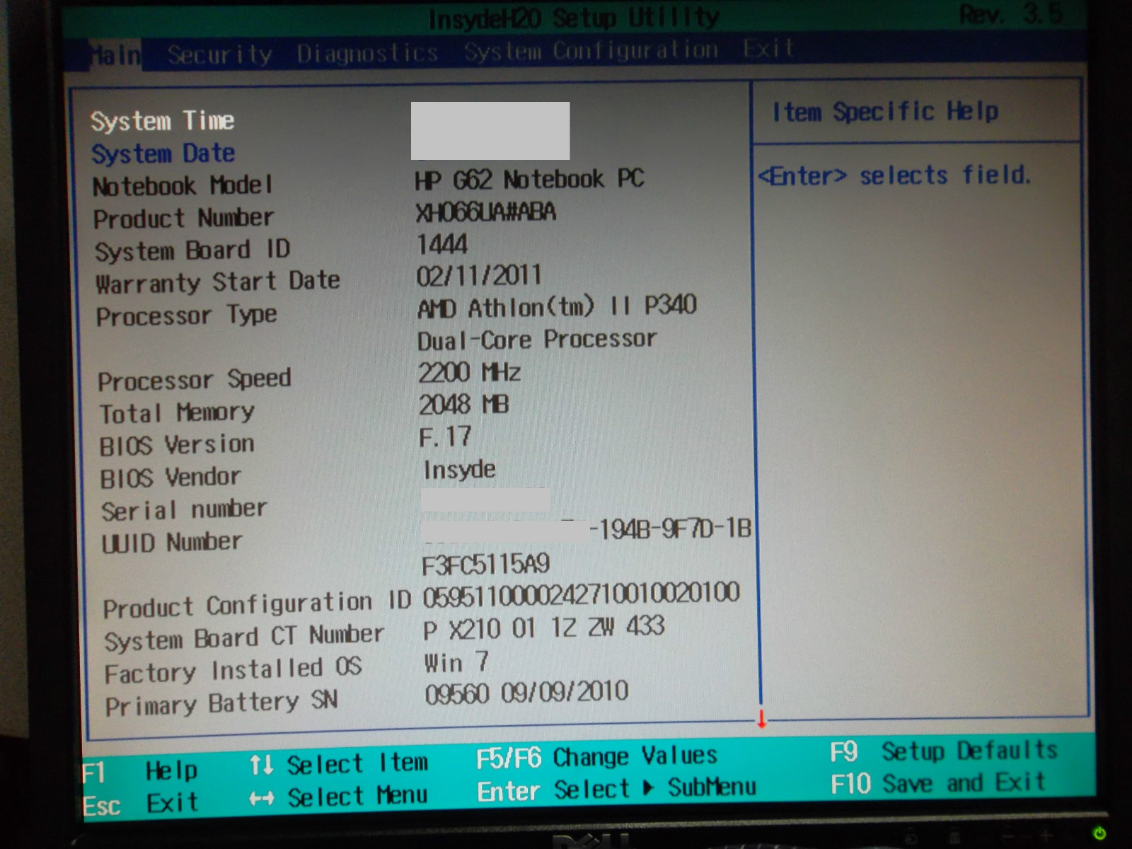 HP G62-340US 15.6″ AMD Athlon II DC 2.2GHz 2GB Wi-Fi WebCam DVD±RW XH066UA#ABA