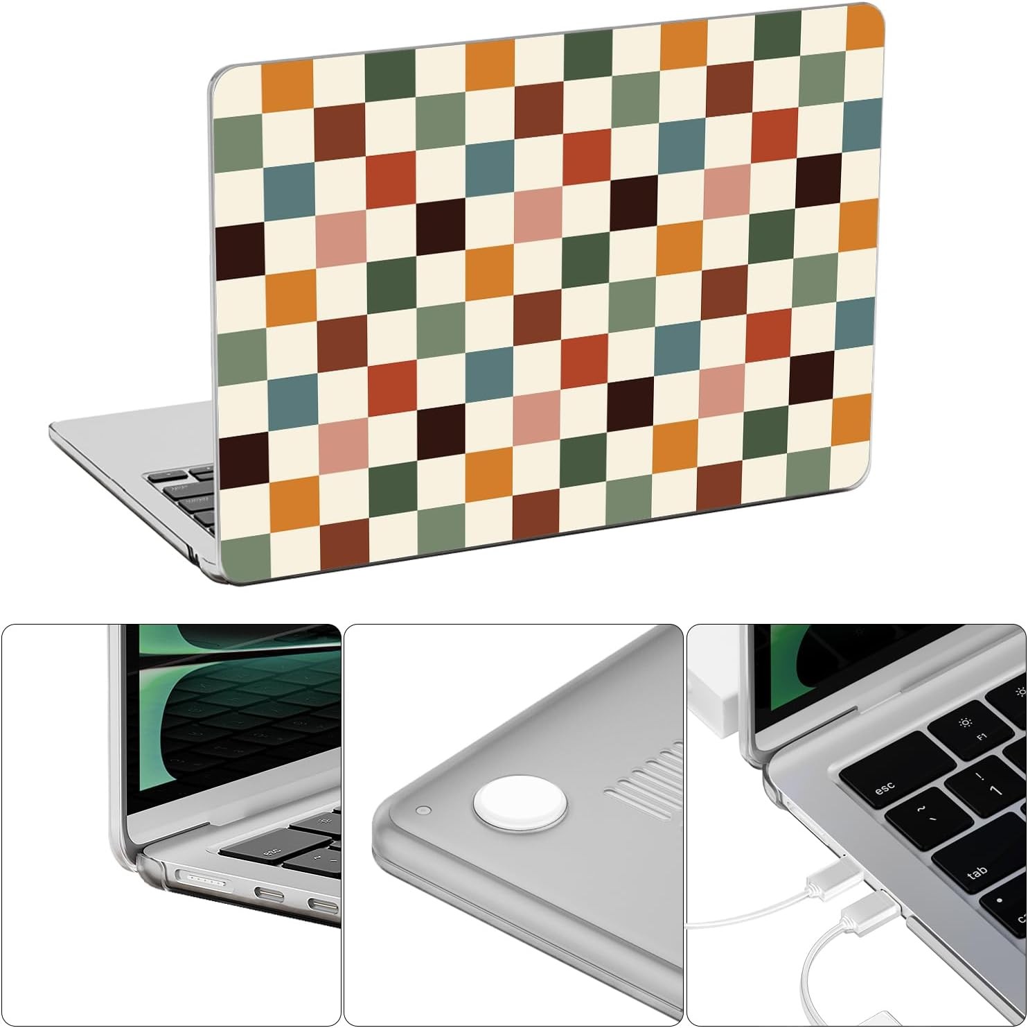 MacBook Air 13 inch Case 2026 2025-2022 M5 M4 M3 M2 A3449 A3240 A3113 A2681, Har